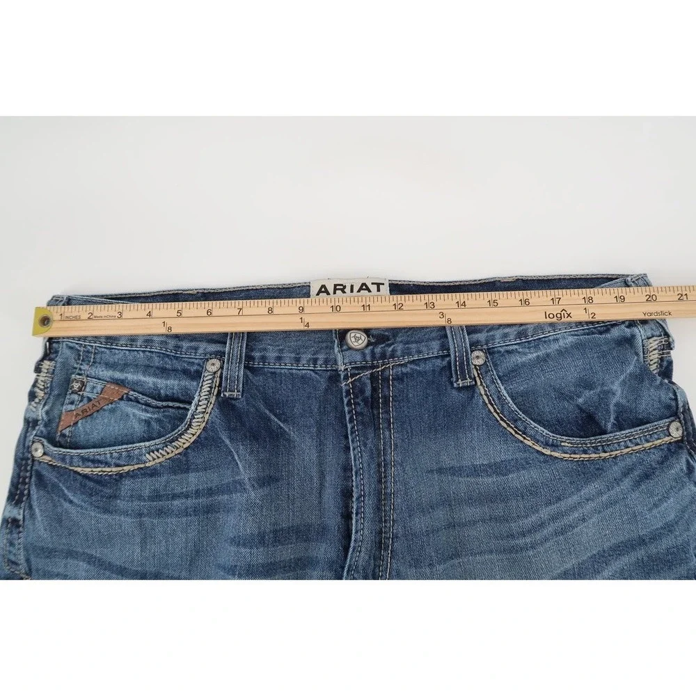 Ariat M5 Ridgeline Jeans Mens 40x32 Gambler Straight Leg Medium Wash - Picture 13 of 16